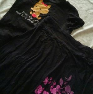 T-shirt & skirt